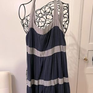Free people blue mid length dress size small